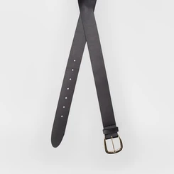 Cinto Feminino Gabriela Fivela Dourada Preto