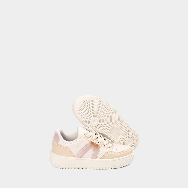 Tênis Casual Infantil Ollie Originals Street Bege