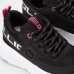 Tênis Infantil Ollie Virtus Esportivo Elástico Rosa & Preto