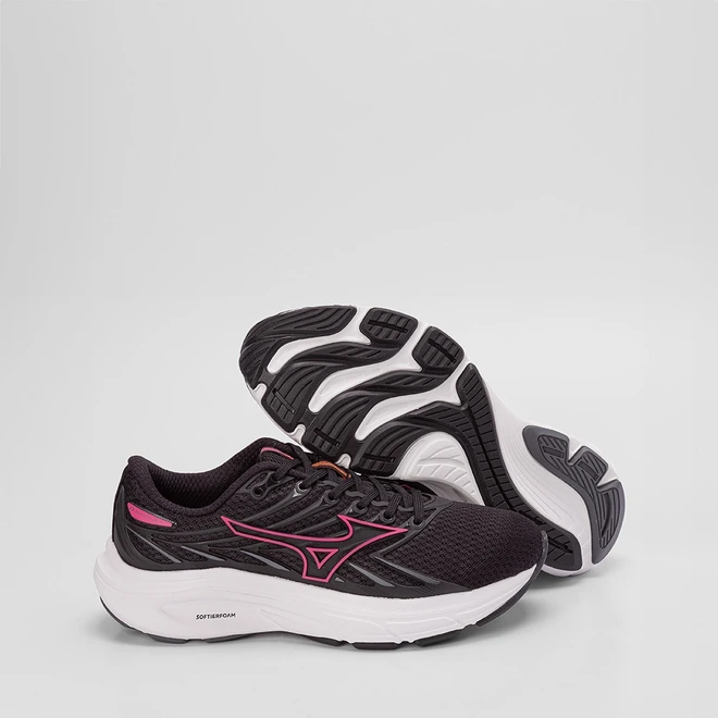Tênis Esportivo Feminino Mizuno Jet 8 Corrida Origianal Preto & Roxo