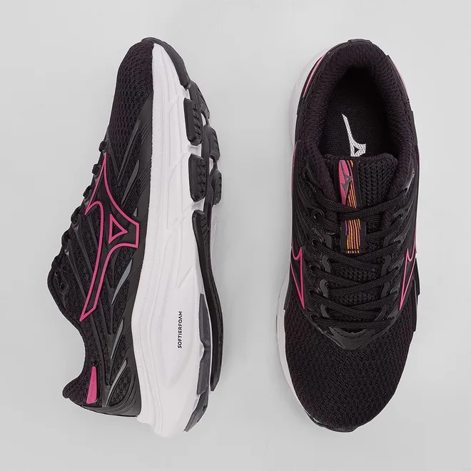 Tênis Esportivo Feminino Mizuno Jet 8 Corrida Origianal Preto & Roxo