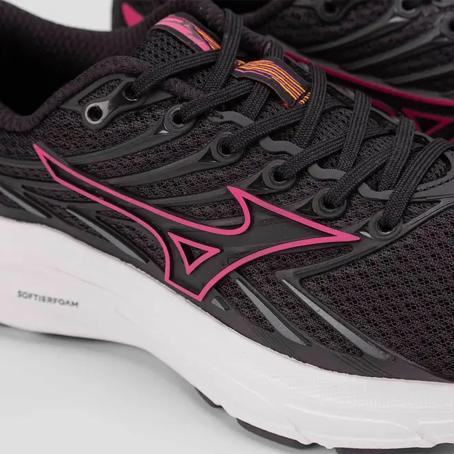 Tênis Esportivo Feminino Mizuno Jet 8 Corrida Origianal Preto & Roxo
