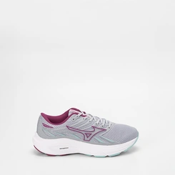 Tênis Esportivo Feminino Mizuno Jet 8 Corrida Original Cinza & Roxo