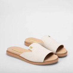 Rasteira Moleca Off White