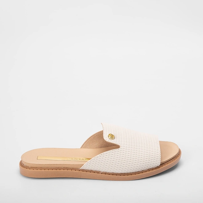 Rasteira Moleca Off White