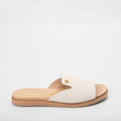 Rasteira Moleca Off White