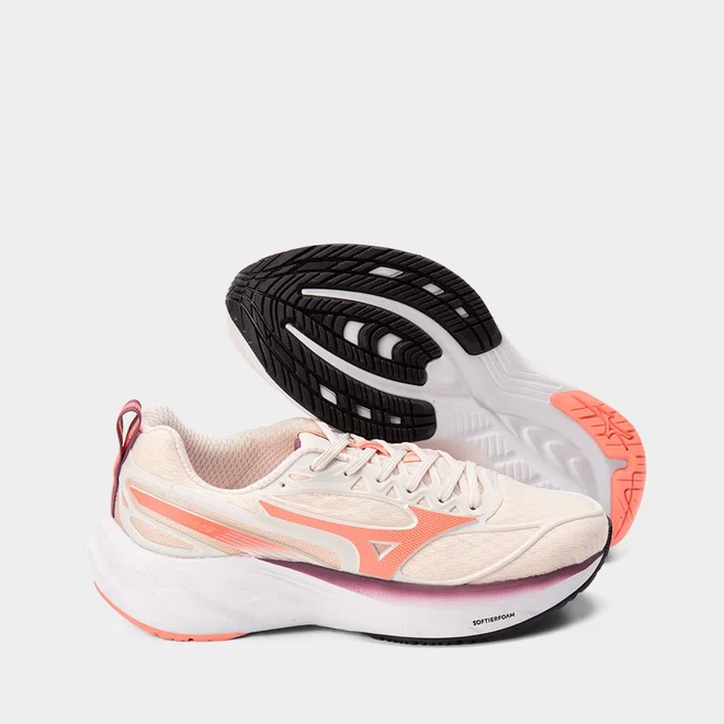 Tênis Esportivo Mizuno Feminino Space 5 Bege