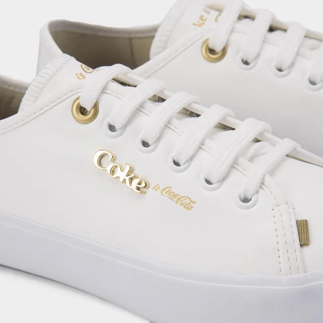 Tênis Casual Coca-Cola Flatform Branco