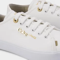 Tênis Casual Coca-Cola Flatform Branco