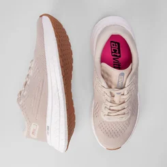 Tênis Actvitta Esportivo Feminino Light Foam Bege