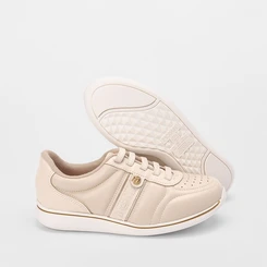 Tênis Modare Casual Detalhe Logo Lateral Bege