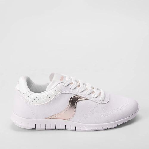Tênis Actvitta Esportivo Feminino Recorte Branco