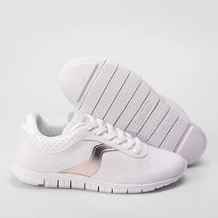 Tênis Actvitta Esportivo Feminino Recorte Branco