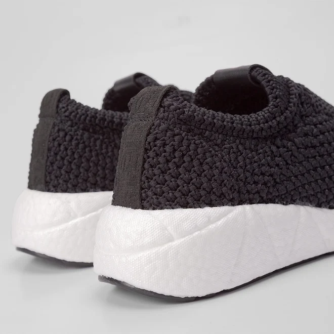 Tênis Modare Casual Feminino Knit Crochê Preto