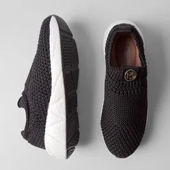 Tênis Modare Casual Feminino Knit Crochê Preto
