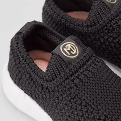 Tênis Modare Casual Feminino Knit Crochê Preto