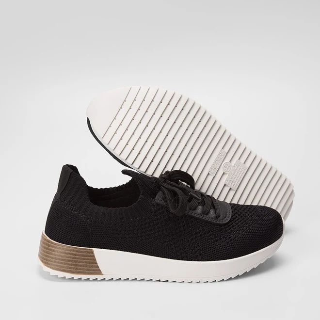 Tênis Modare Ultraconforto Casual Knit Preto