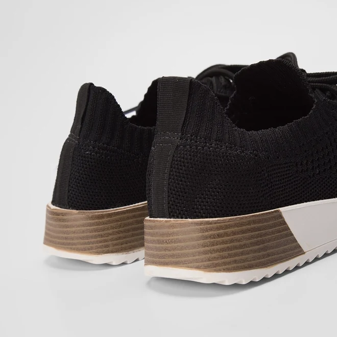 Tênis Modare Ultraconforto Casual Knit Preto