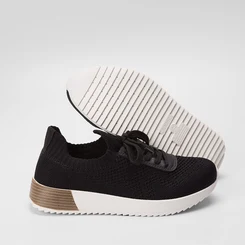 Tênis Modare Ultraconforto Casual Knit Preto