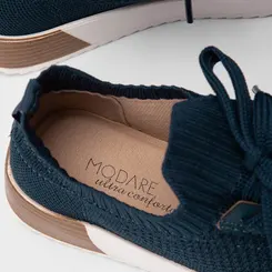Tênis Modare Ultraconforto Casual Knit Marinho