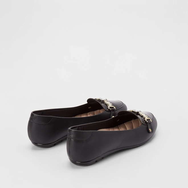 Sapatilha Moleca Maxi Enfeite Preto