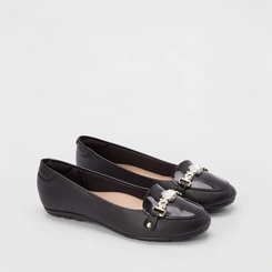 Sapatilha Moleca Maxi Enfeite Preto