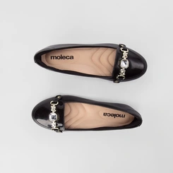Sapatilha Moleca Maxi Enfeite Preto