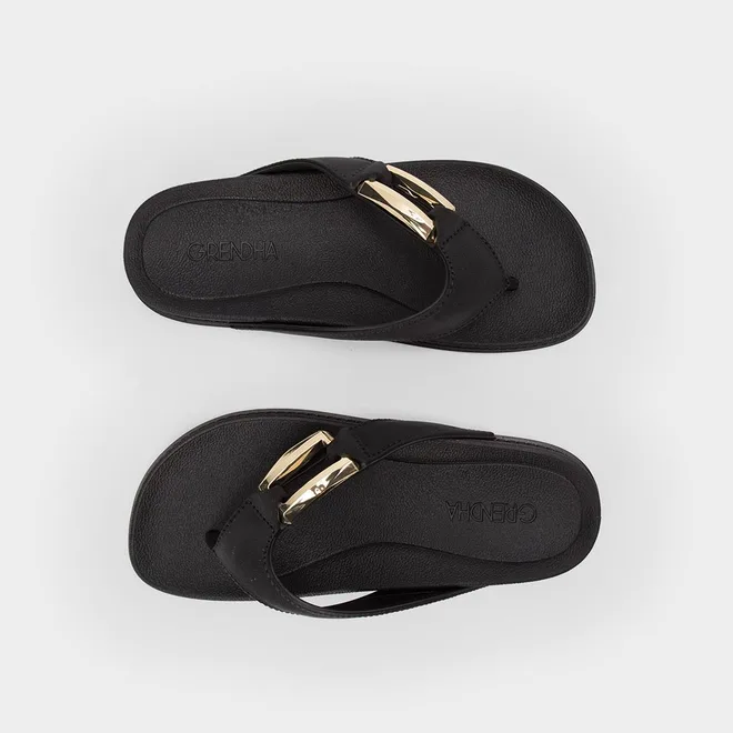 Rasteira Grendha Esplendor Preto
