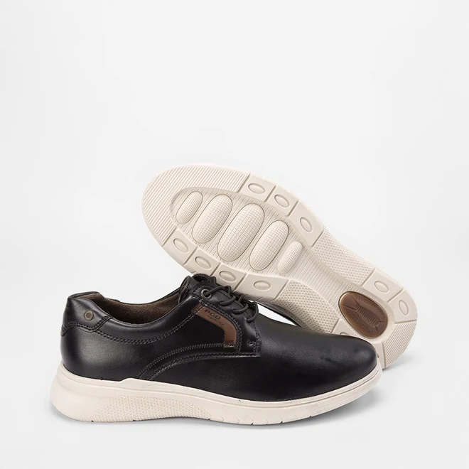 Sapato Casual Pegada Detalhe Lateral Preto
