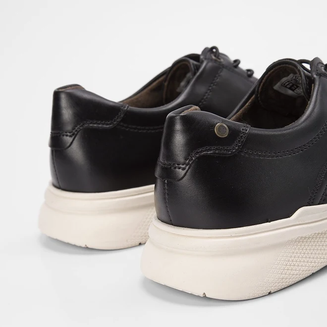 Sapato Casual Pegada Detalhe Lateral Preto
