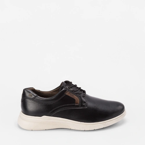Sapato Casual Pegada Detalhe Lateral Preto