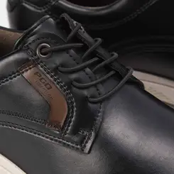 Sapato Casual Pegada Detalhe Lateral Preto