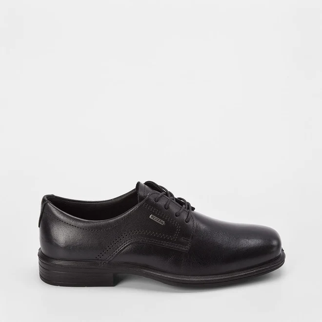 Sapato Social Pegada Pespontos Couro Preto