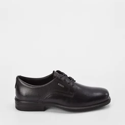 Sapato Social Pegada Pespontos Couro Preto