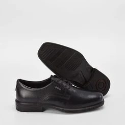Sapato Social Pegada Pespontos Couro Preto