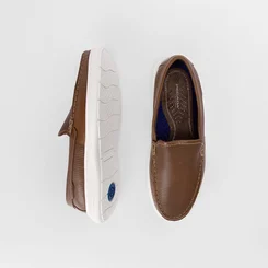 Mocassim Pegada Perfuros Marrom