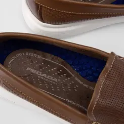 Mocassim Pegada Perfuros Marrom