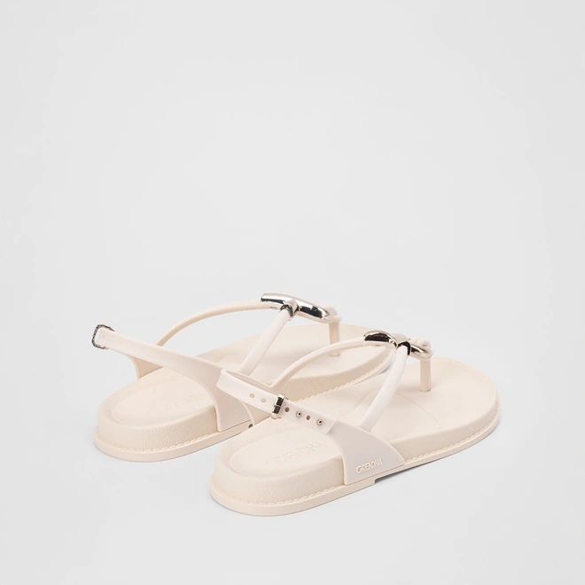 Sandália Grendha Musa Flatform Off White