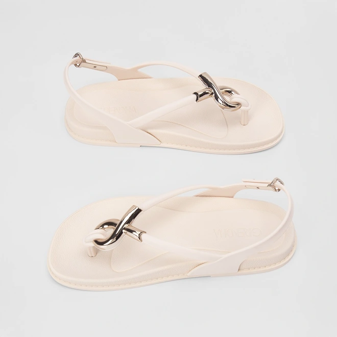 Sandália Grendha Musa Flatform Off White