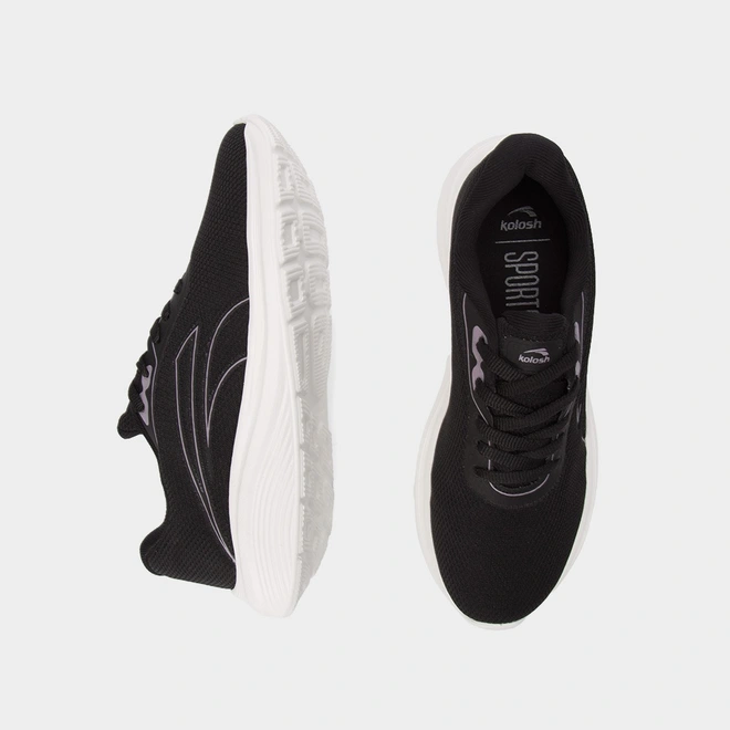 Tênis Esportivo Feminino Kolosh E0425 Preto