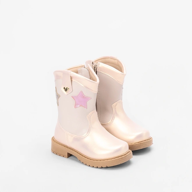 Bota Montaria Bebê Gabrielinha Country Star Rosa