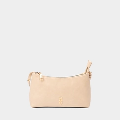 Bolsa Hobo Média Gabriela Detalhe Esfera Marfim