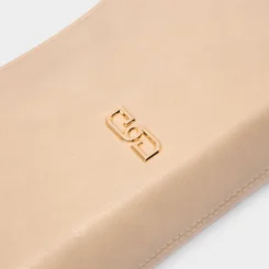 Bolsa Hobo Média Gabriela Detalhe Esfera Marfim