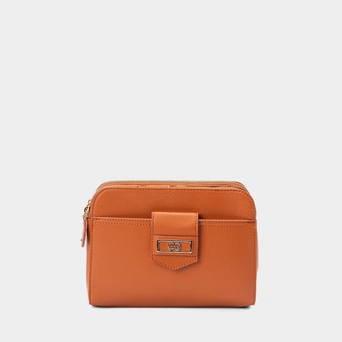 Bolsa Camera Bag Gabriela Média Transversal Caramelo