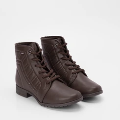 Bota Coturno Dakota Pespontos & Rebite Marrom