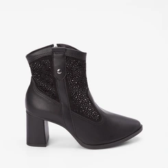 Ankle Boot Dakota Salto Médio Country Glam Preto
