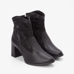 Ankle Boot Dakota Salto Médio Country Glam Preto