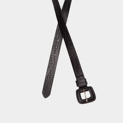 Cinto Feminino Gabriela Croco Fivela Preto