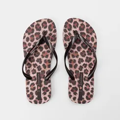 Chinelo Feminino Ipanema Trendy Print Onça Multicolor