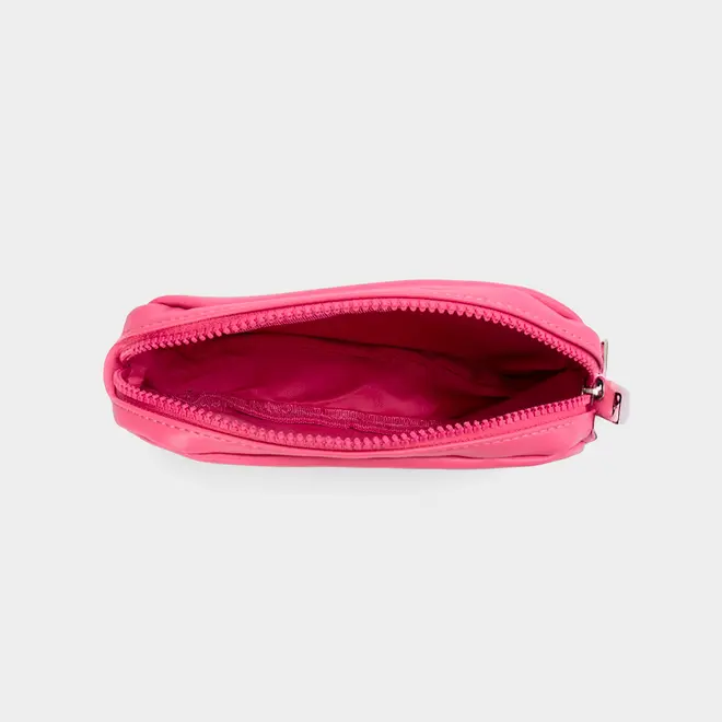 Bolsa Camera Bag Vertus Pequena Transversal Alça Corda Nó Rosa